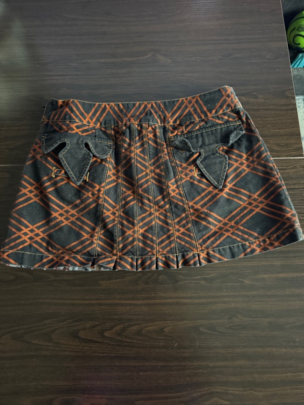 Custo Barcelona Patchwork Denim Mini Skirt in Blue, Black, Rust - Picture 2 of 5